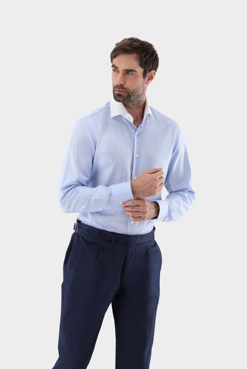 Businesshemd mit weißem Kragen Tailor Fit von van Laack