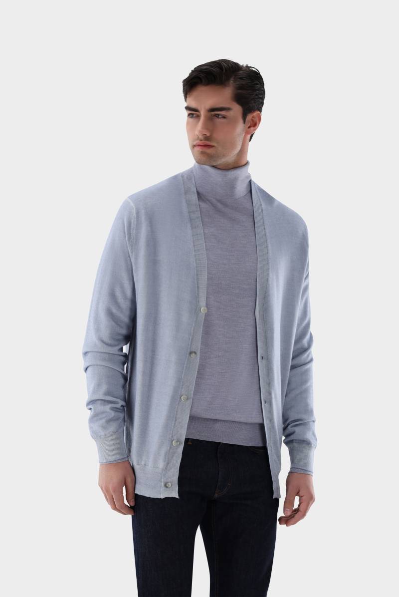 Cardigan aus Merinowolle in gewaschener Optik von van Laack