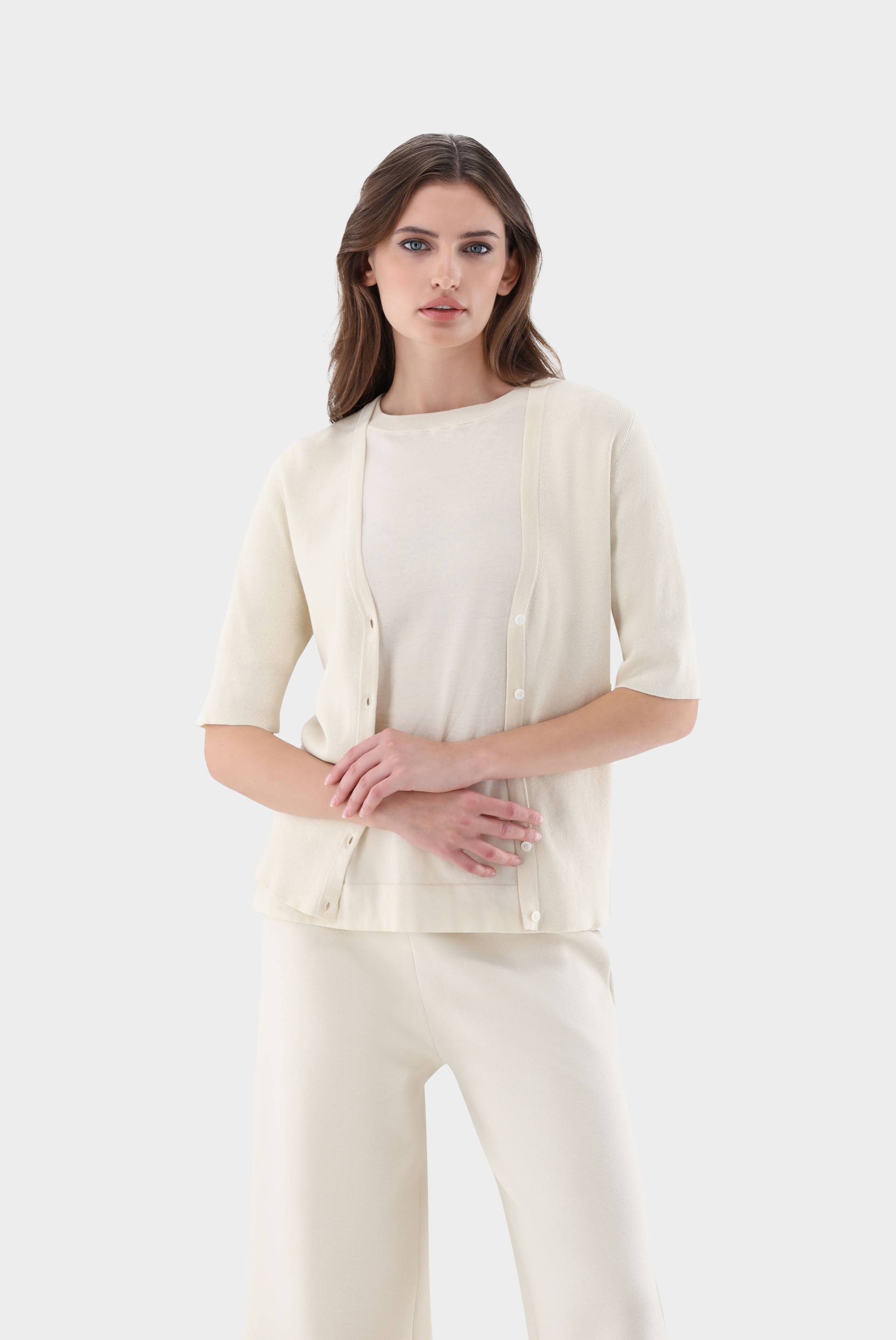 Cardigan aus Rippstrick von van Laack