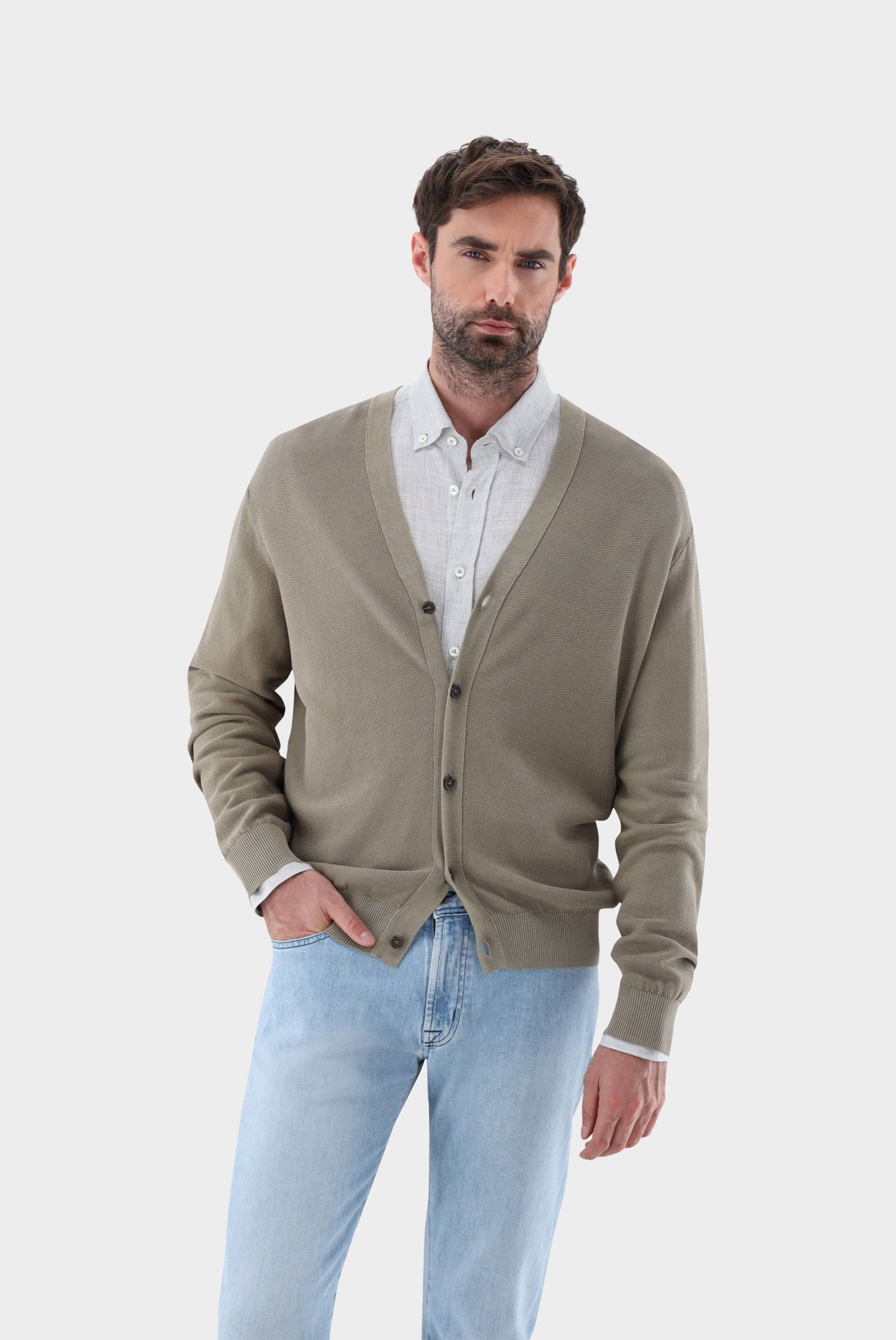 Cardigan mit Reiskorn Optik von van Laack