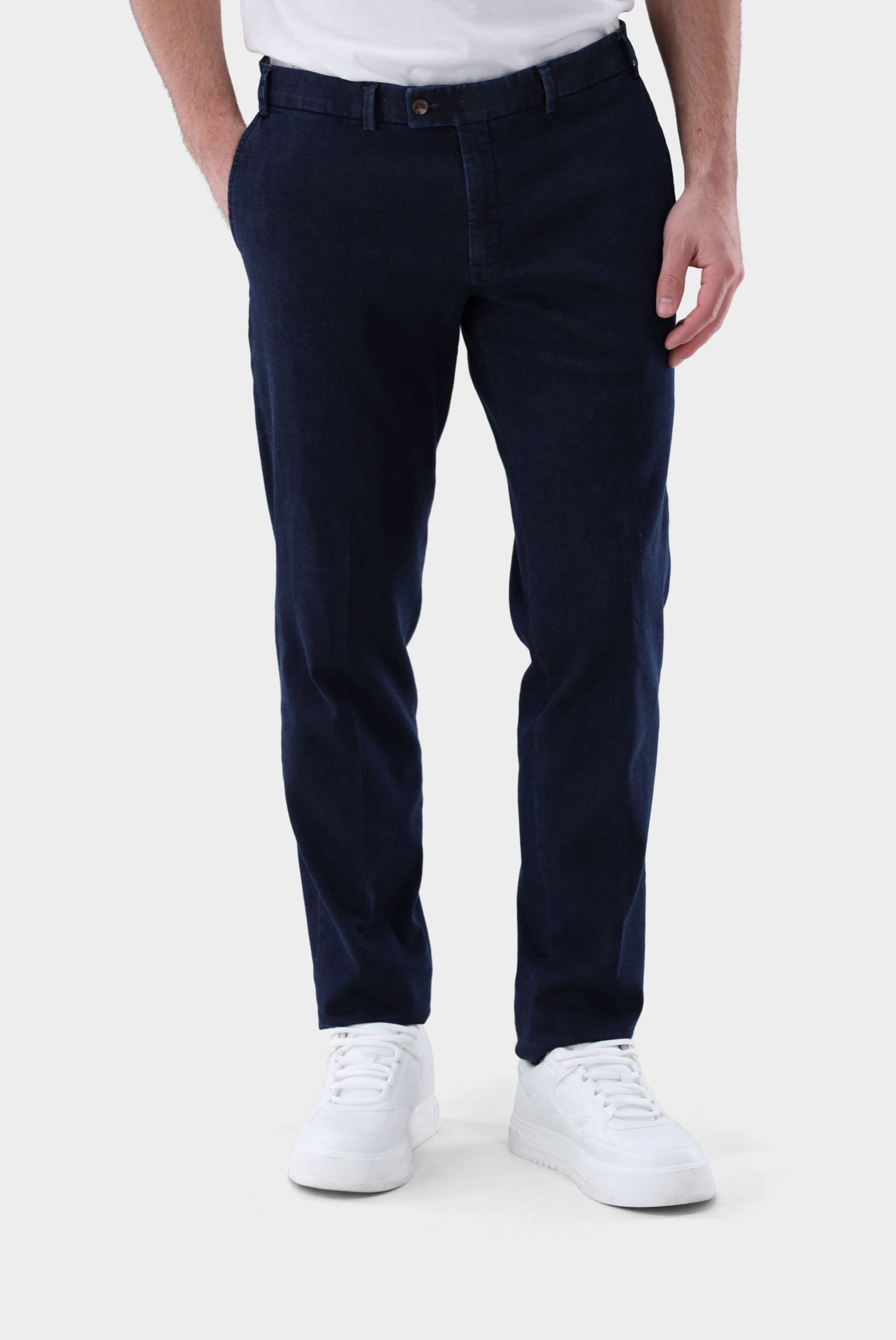 Chino mit Denim Optik Slim Fit von van Laack