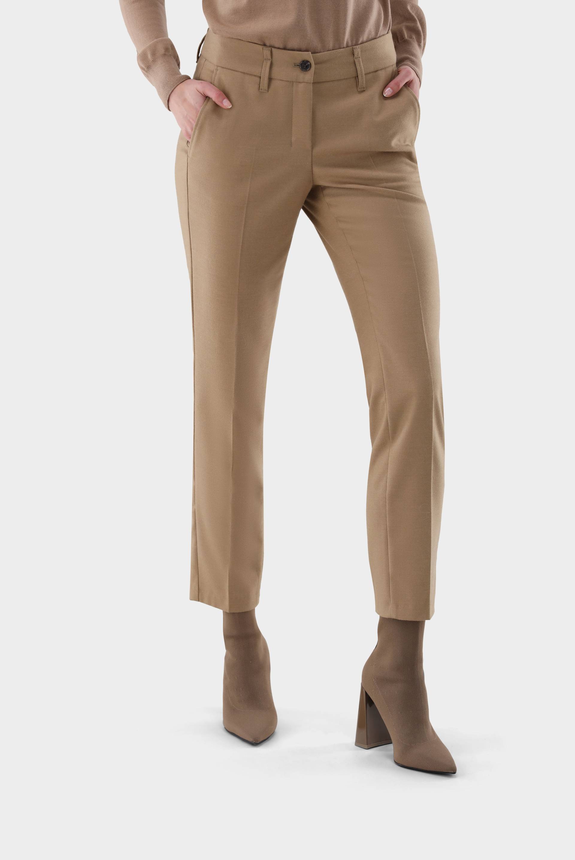 Chino mit geradem Bein aus Flanell von van Laack