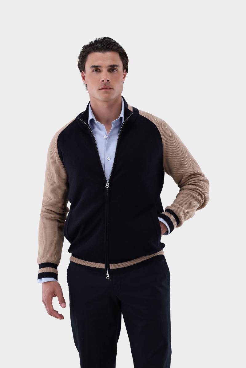 Collegejacke aus Merino Strick von van Laack