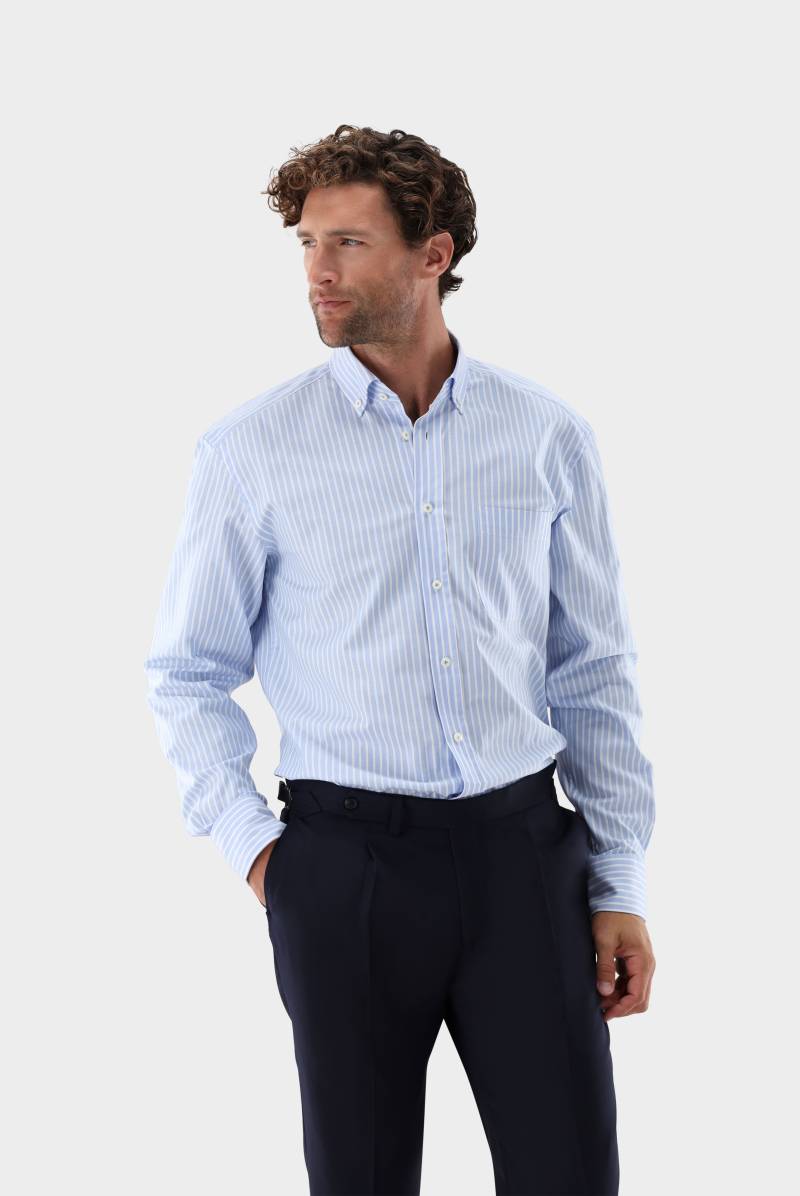 Dobby-Hemd mit Button Down Kragen Comfort Fit von van Laack