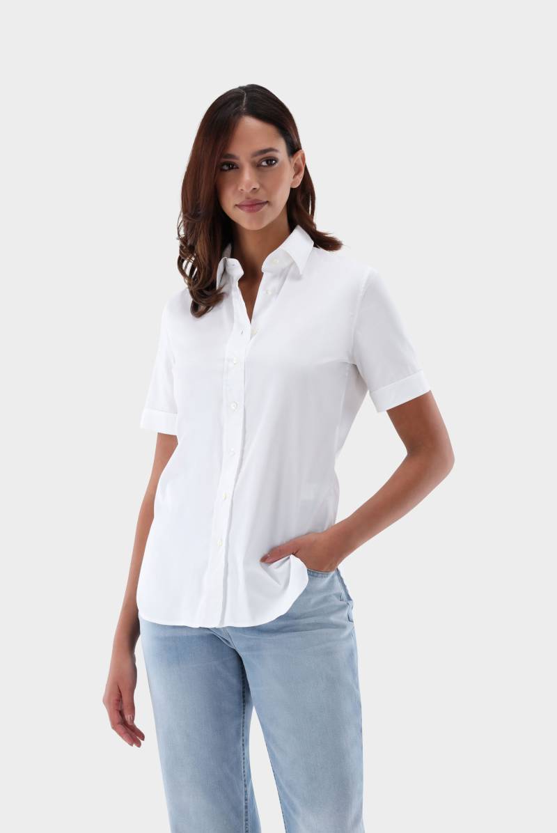 Figurbetonte Hemdbluse in Satin-Optik von van Laack