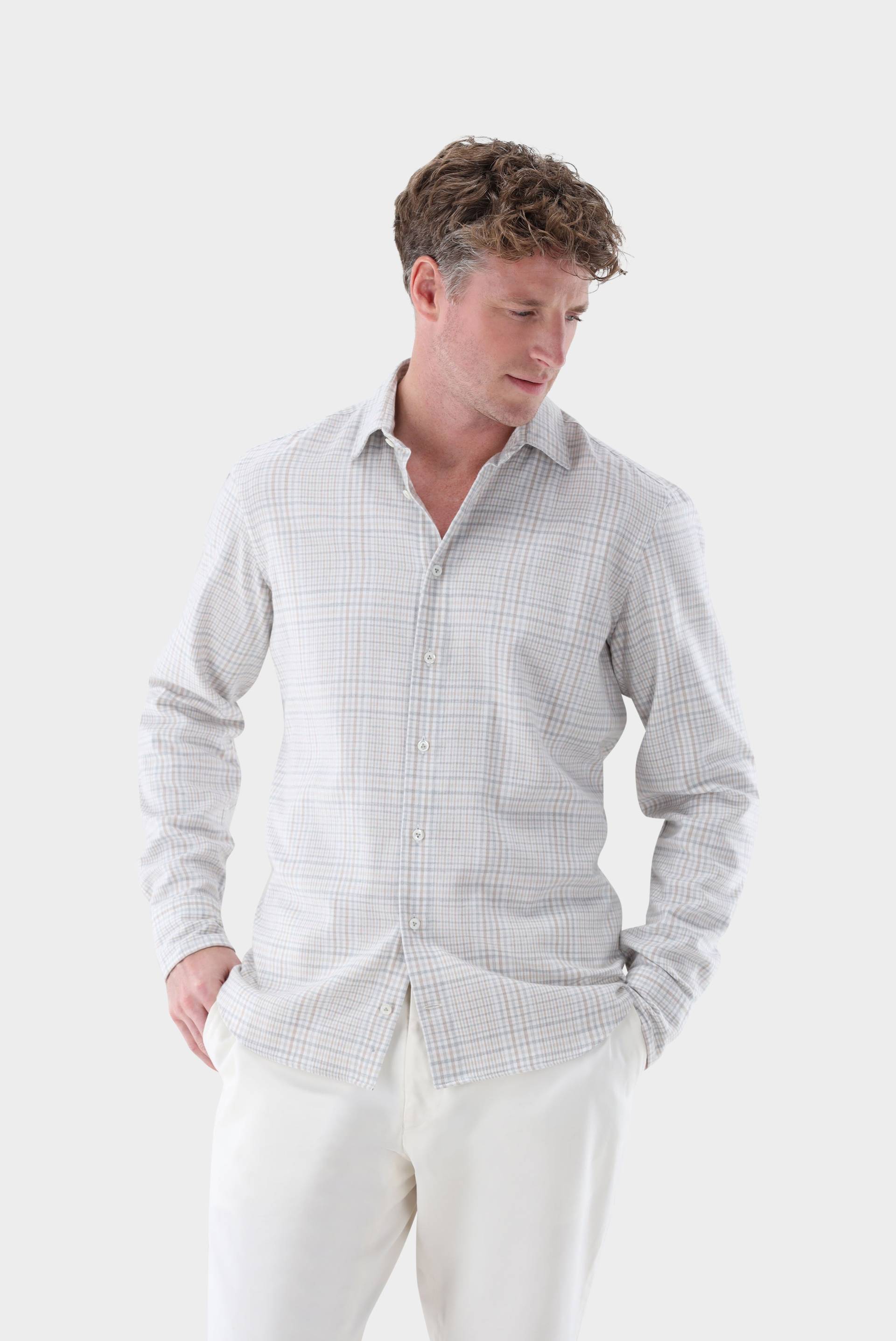 Flanellhemd kariert Tailor Fit von van Laack