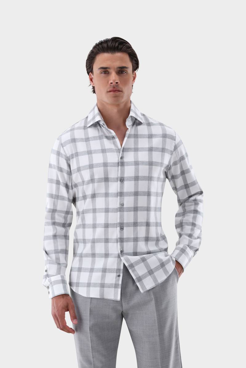 Flanellhemd kariert Slim Fit von van Laack