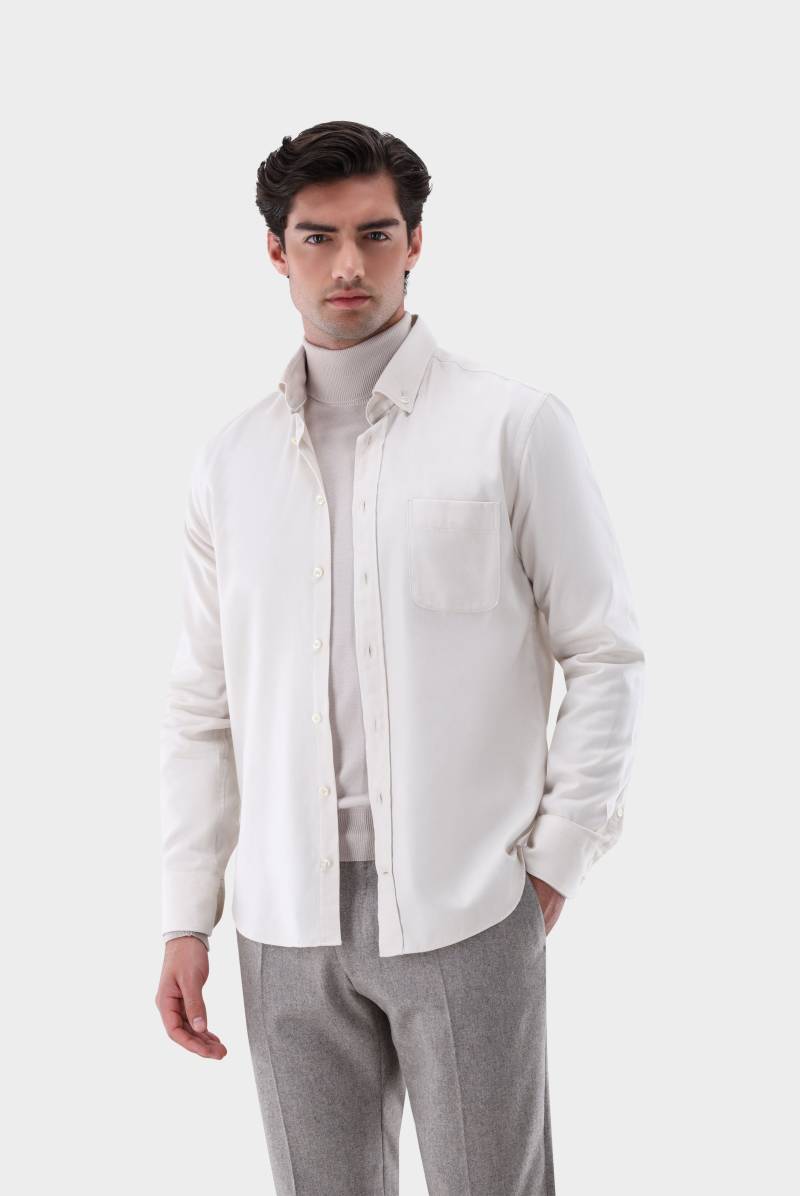 Flanellhemd mit Button-Down Kragen Tailor Fit von van Laack