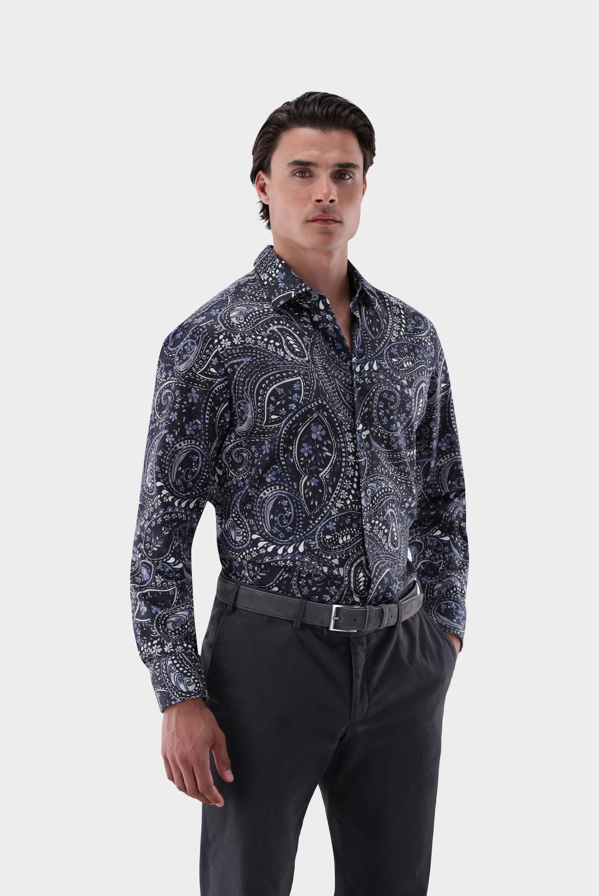 Flanellhemd mit Paisley Druck Tailor Fit Flanellhemd mit Paisley Druck Tailor Fit von van Laack