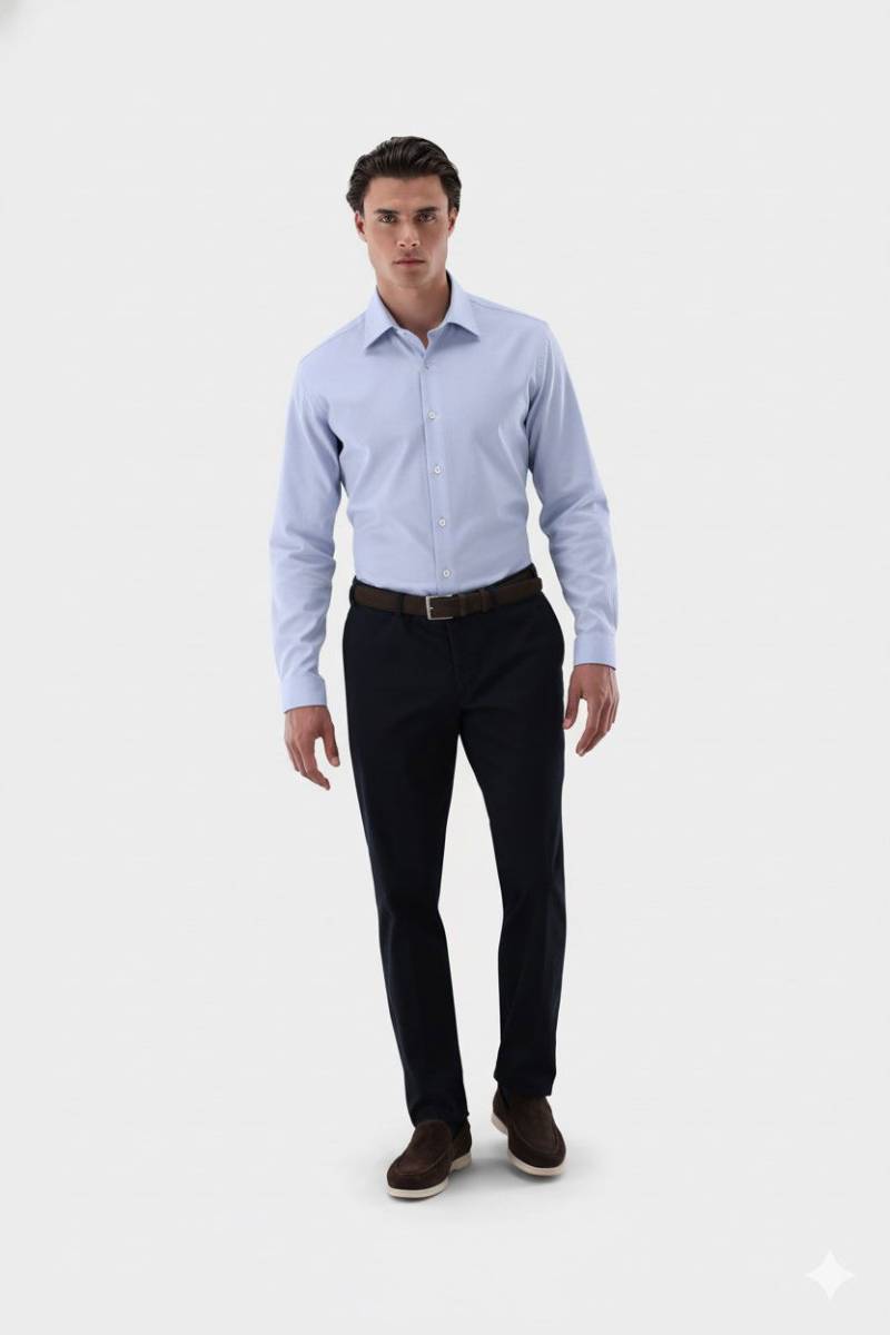 Flanellhemd mit lockerer Passform von van Laack