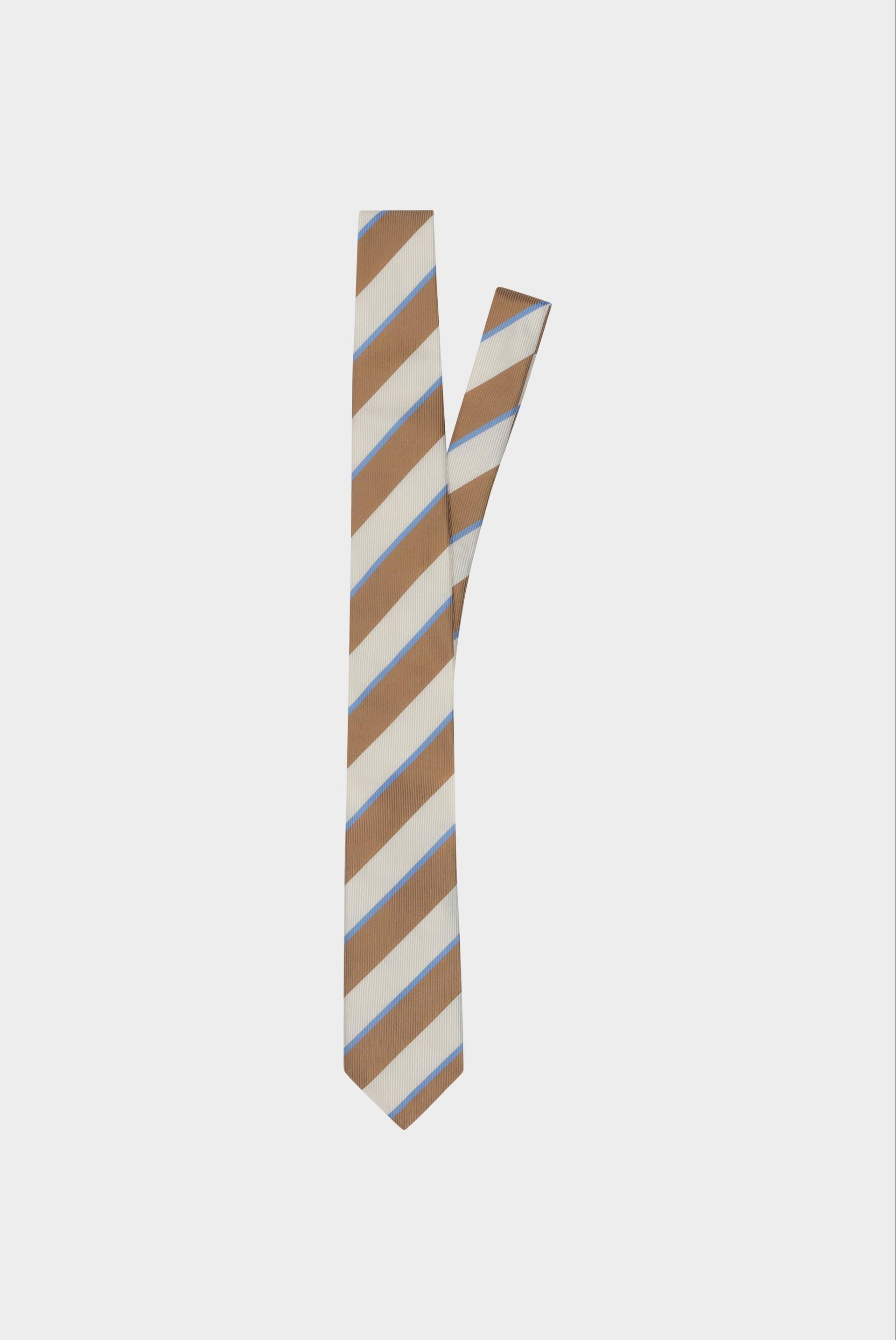 Gestreifte Seidenjacquard-Krawatte von van Laack