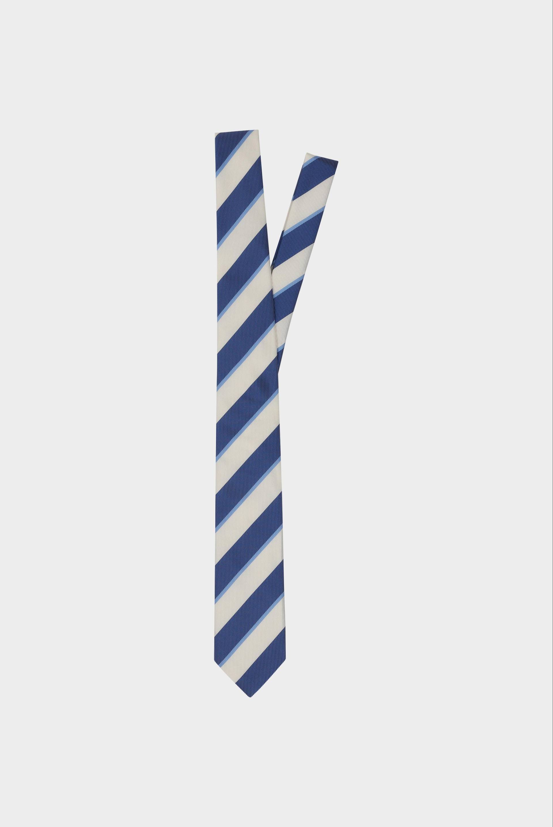 Gestreifte Seidenjacquard-Krawatte von van Laack