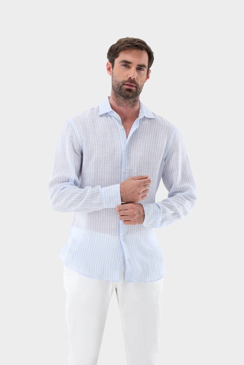 Gestreiftes Leinenhemd Tailor Fit von van Laack