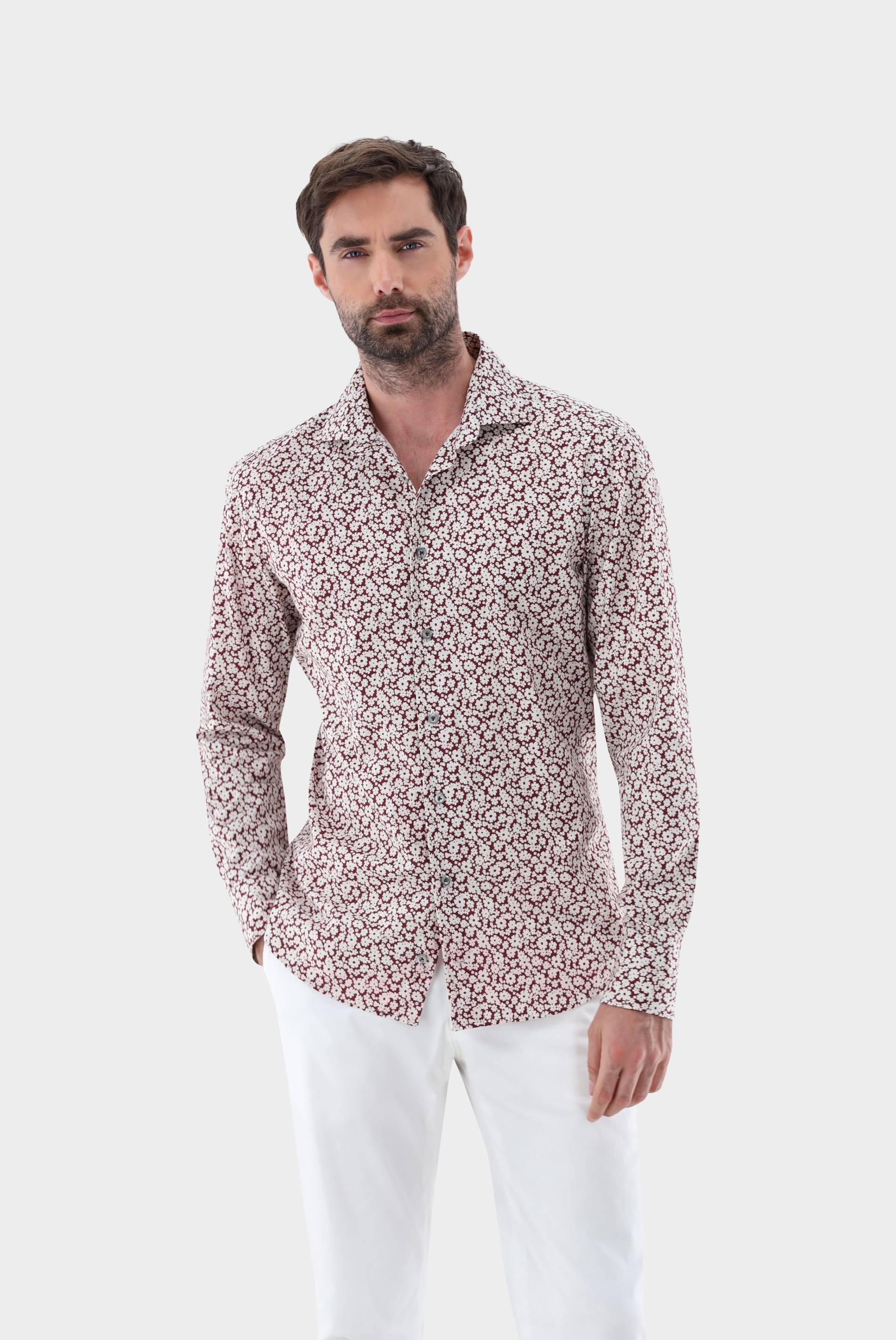 Hemd mit Blumenmuster Tailor Fit von van Laack