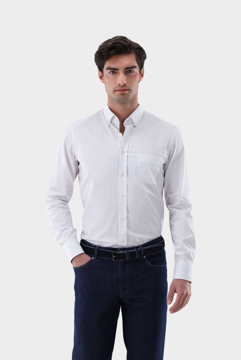 Hemd mit Button Down Kragen Tailor Fit von van Laack