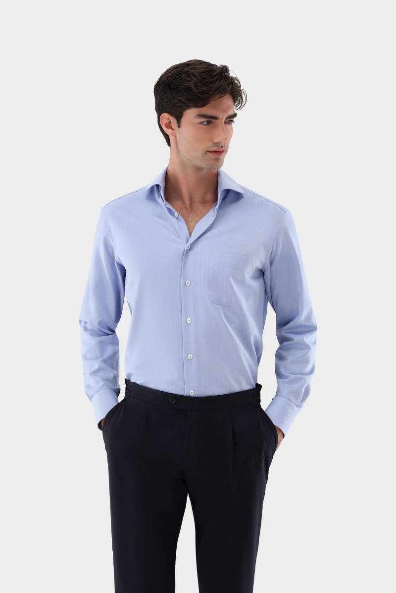 Hemd mit Fischgrat Muster Tailor Fit von van Laack