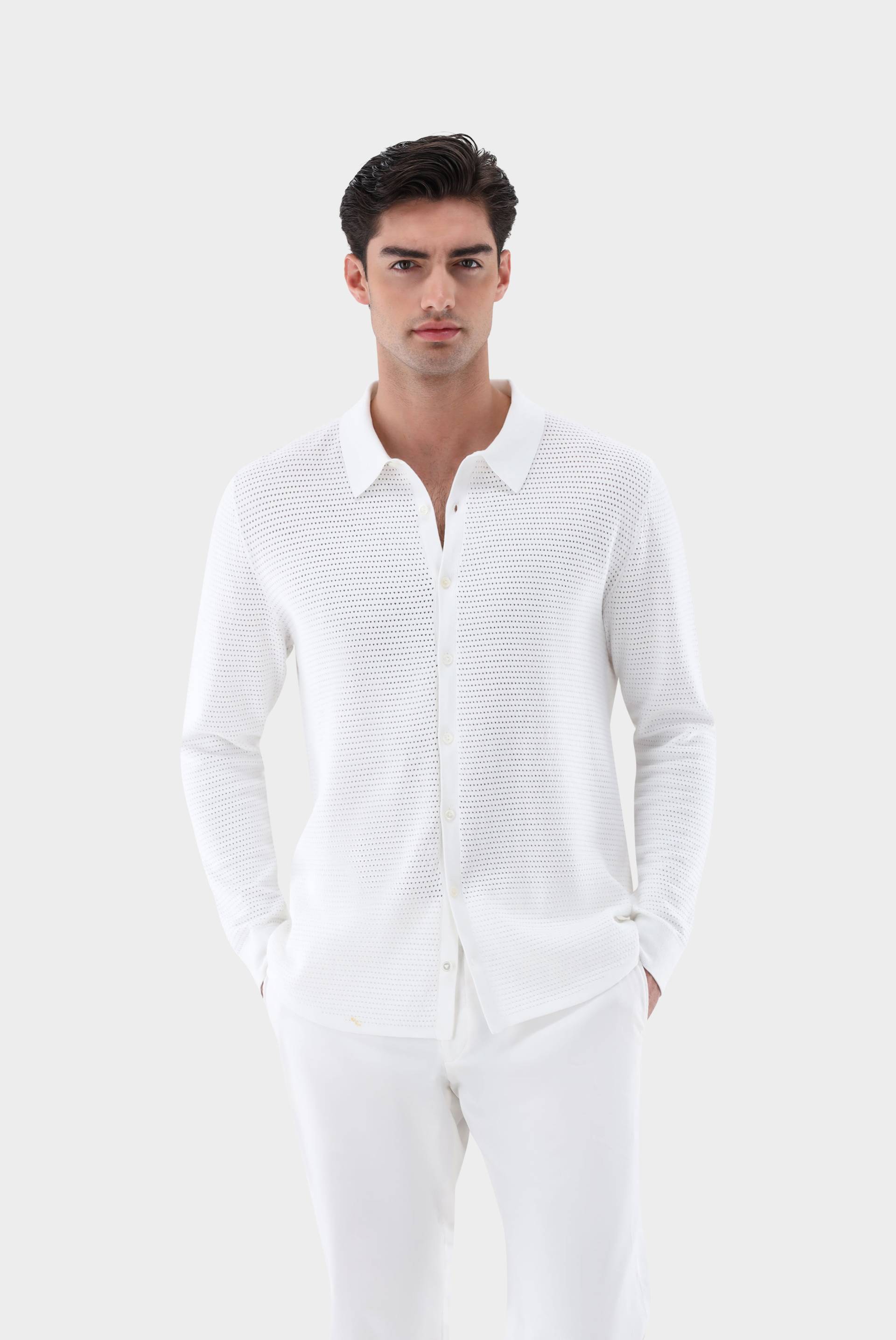 Hemd mit Retro Struktur aus Air Cotton von van Laack