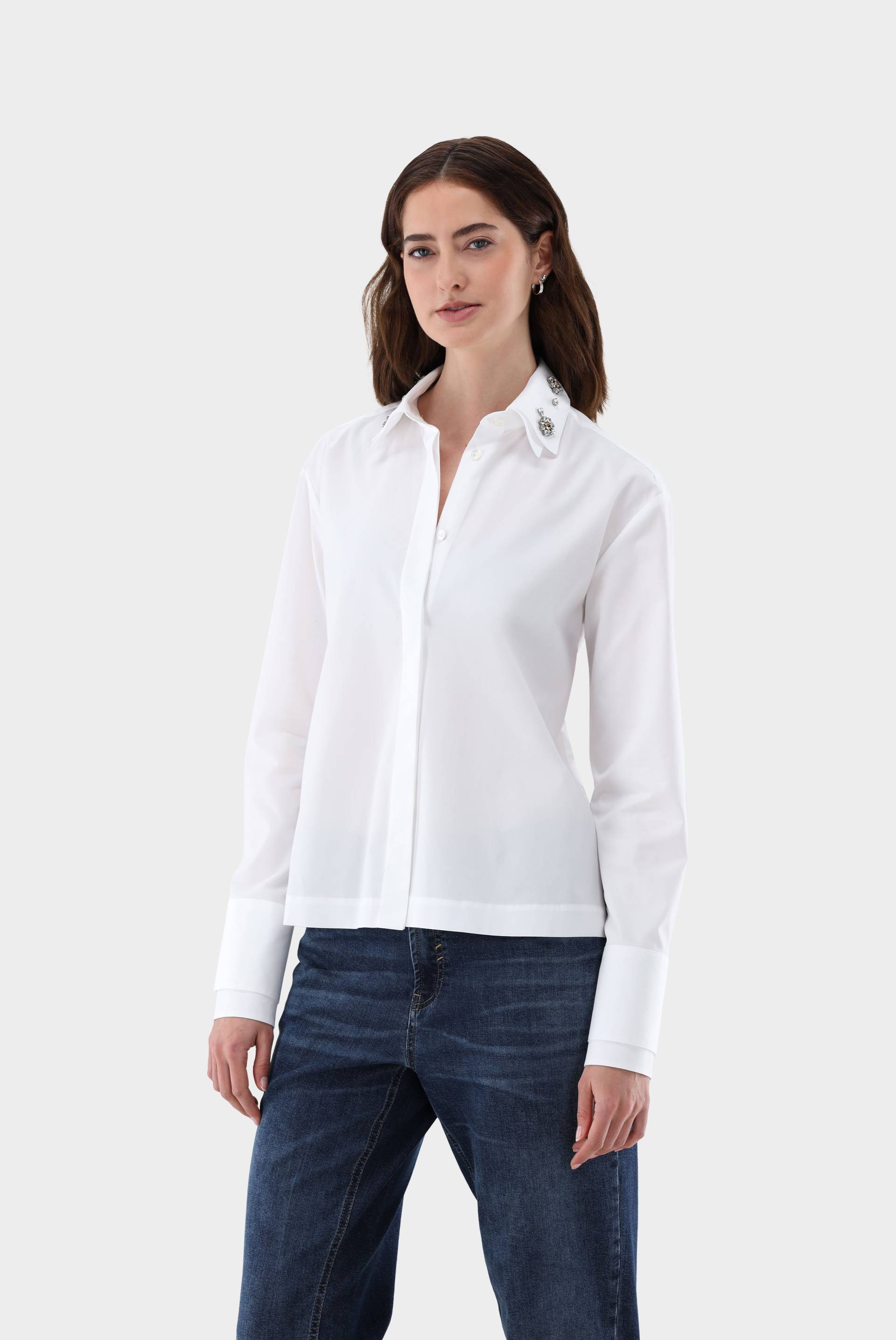 Hemdbluse Boxy Fit mit Details von van Laack