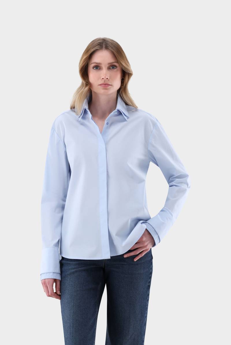 Hemdbluse Boxy Fit mit Perlen-Details von van Laack