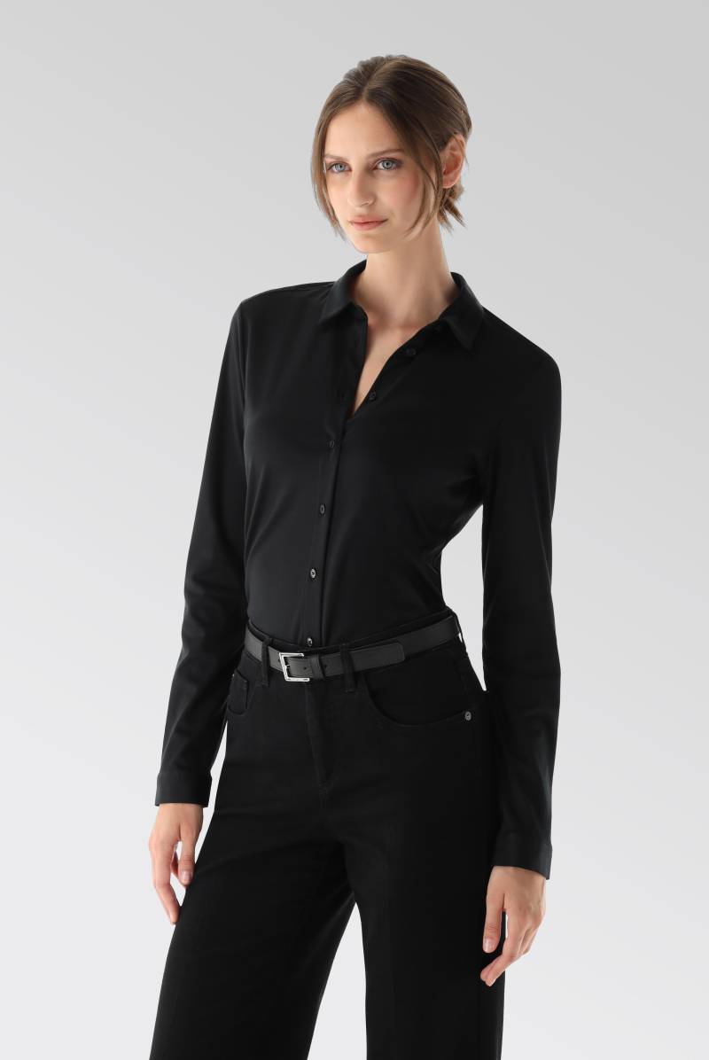 Hemdbluse aus Jersey tailliert von van Laack