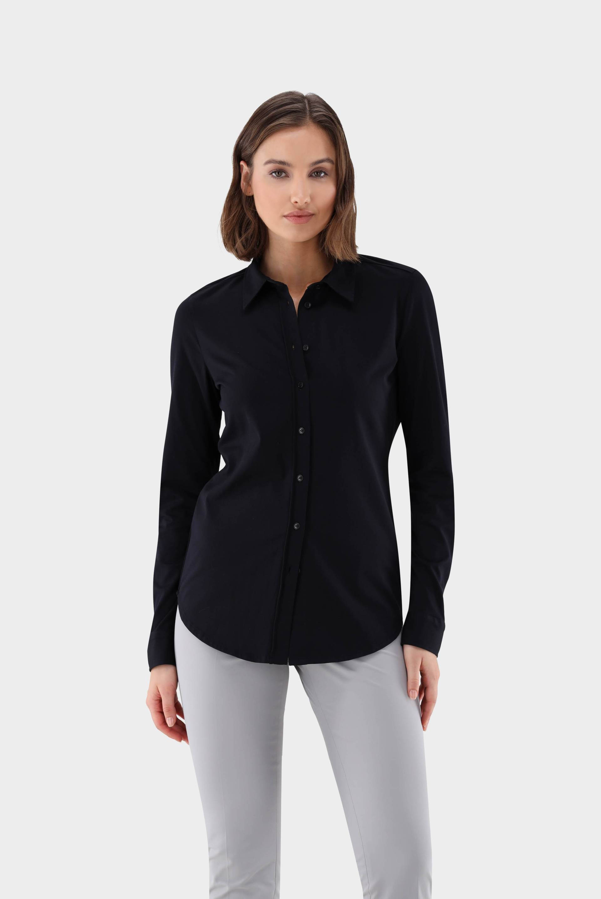 Hemdbluse aus Jersey von van Laack