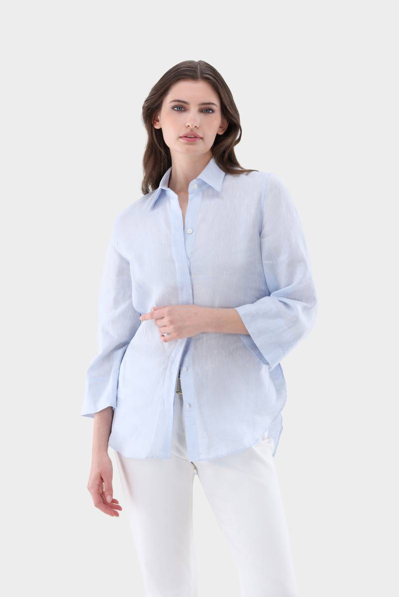 Hemdbluse aus Leinen mit Seitenschlitzen von van Laack