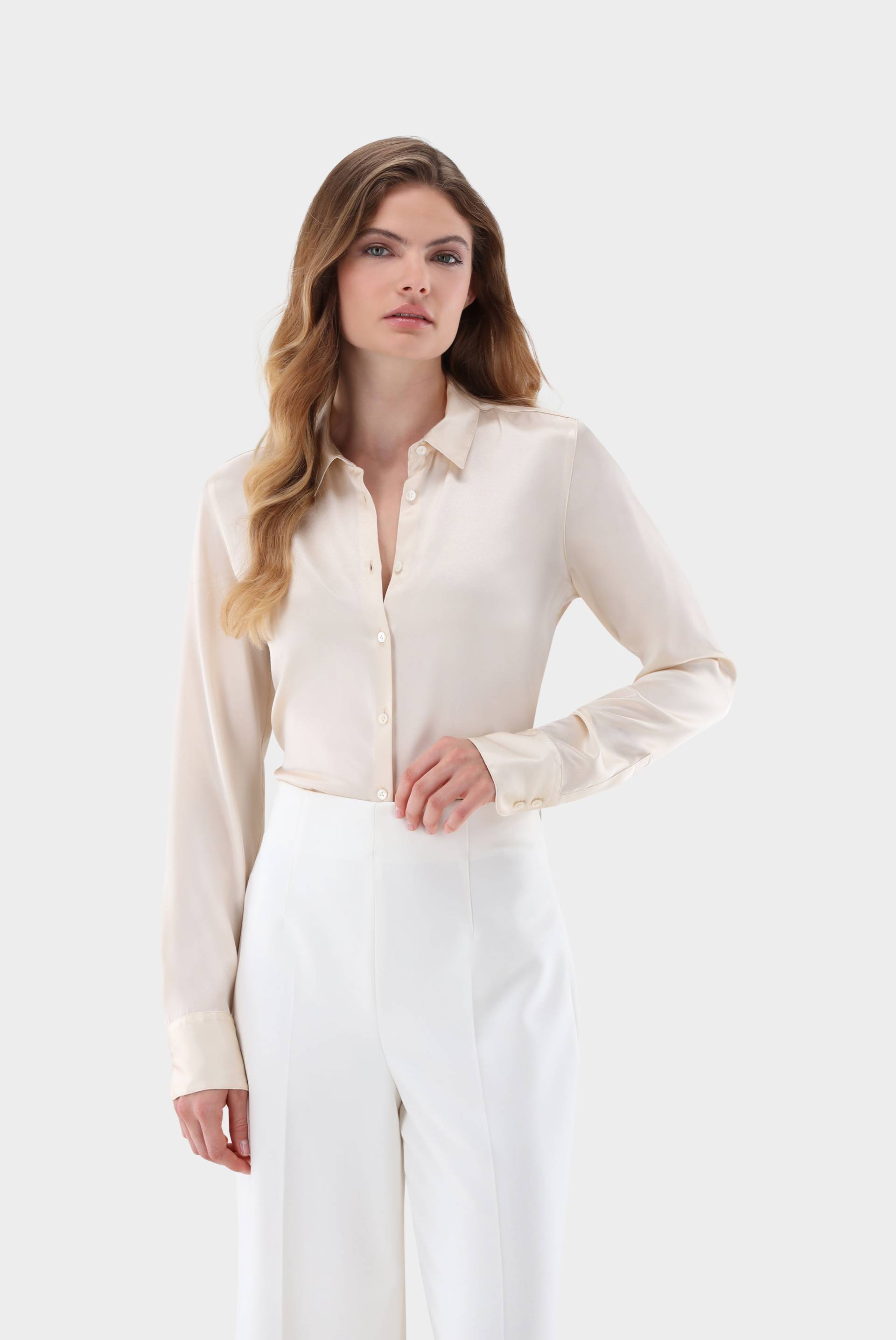 Hemdbluse aus Seide von van Laack