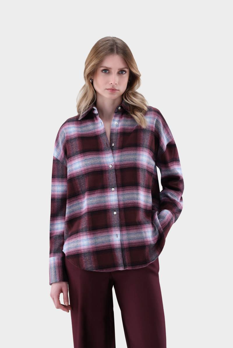 Hemdbluse kariert aus Flanell von van Laack