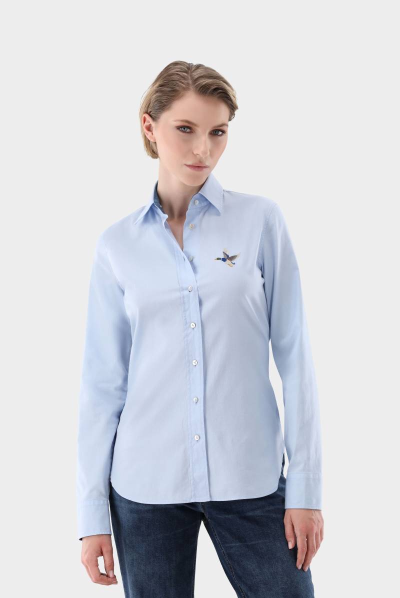 Hemdbluse mit Enten-Stickerei von van Laack