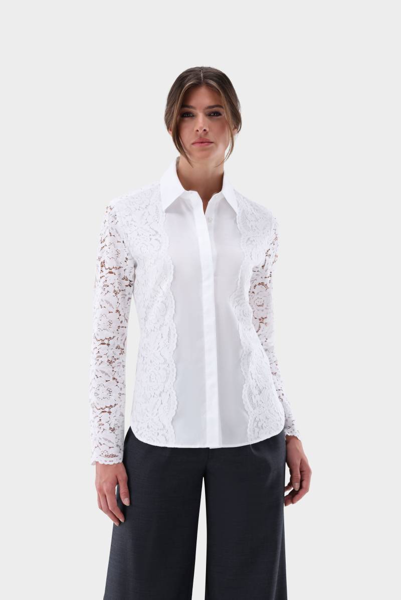 Hemdbluse mit Spitzenärmeln von van Laack