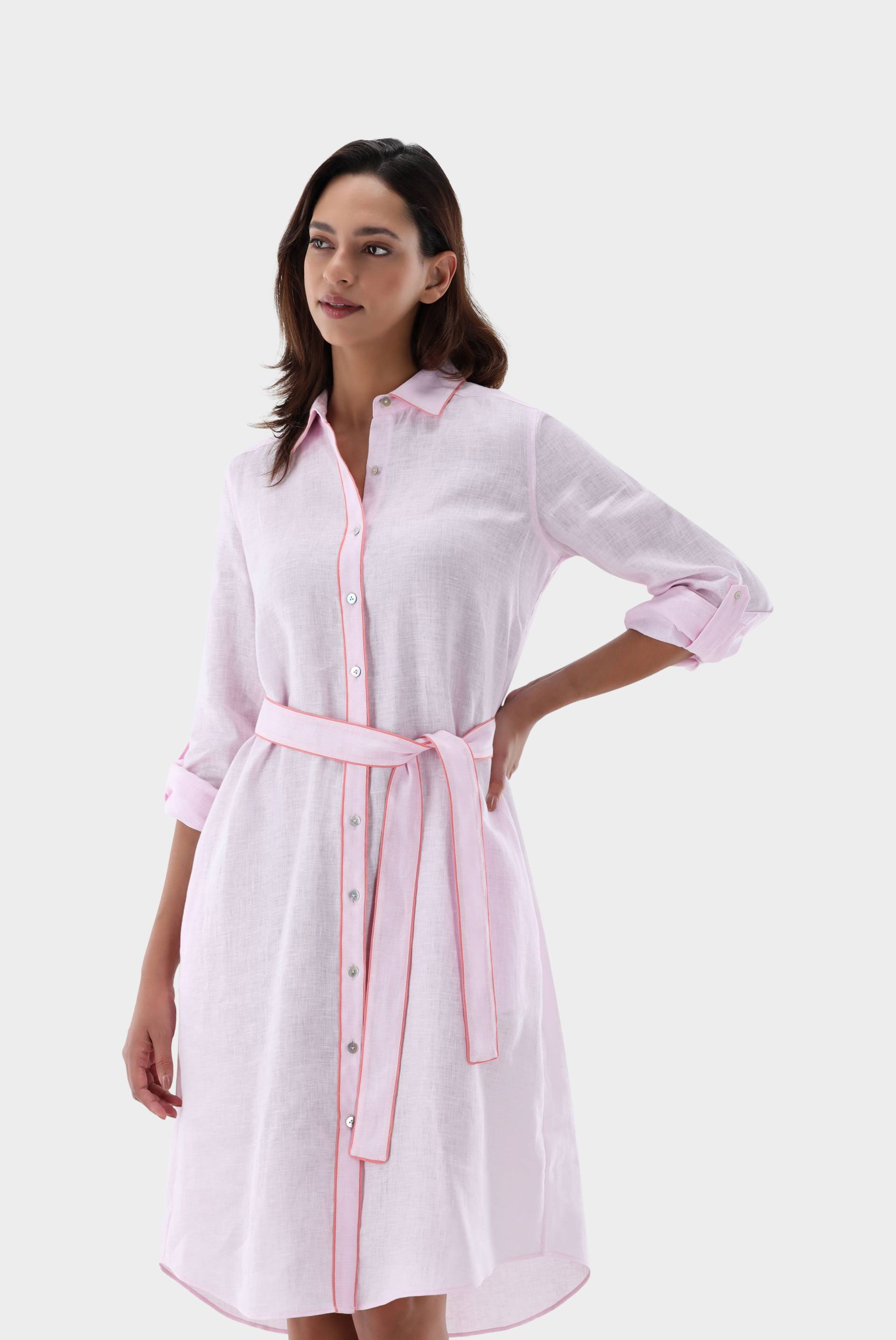 Hemdblusenkleid aus Leinen von van Laack