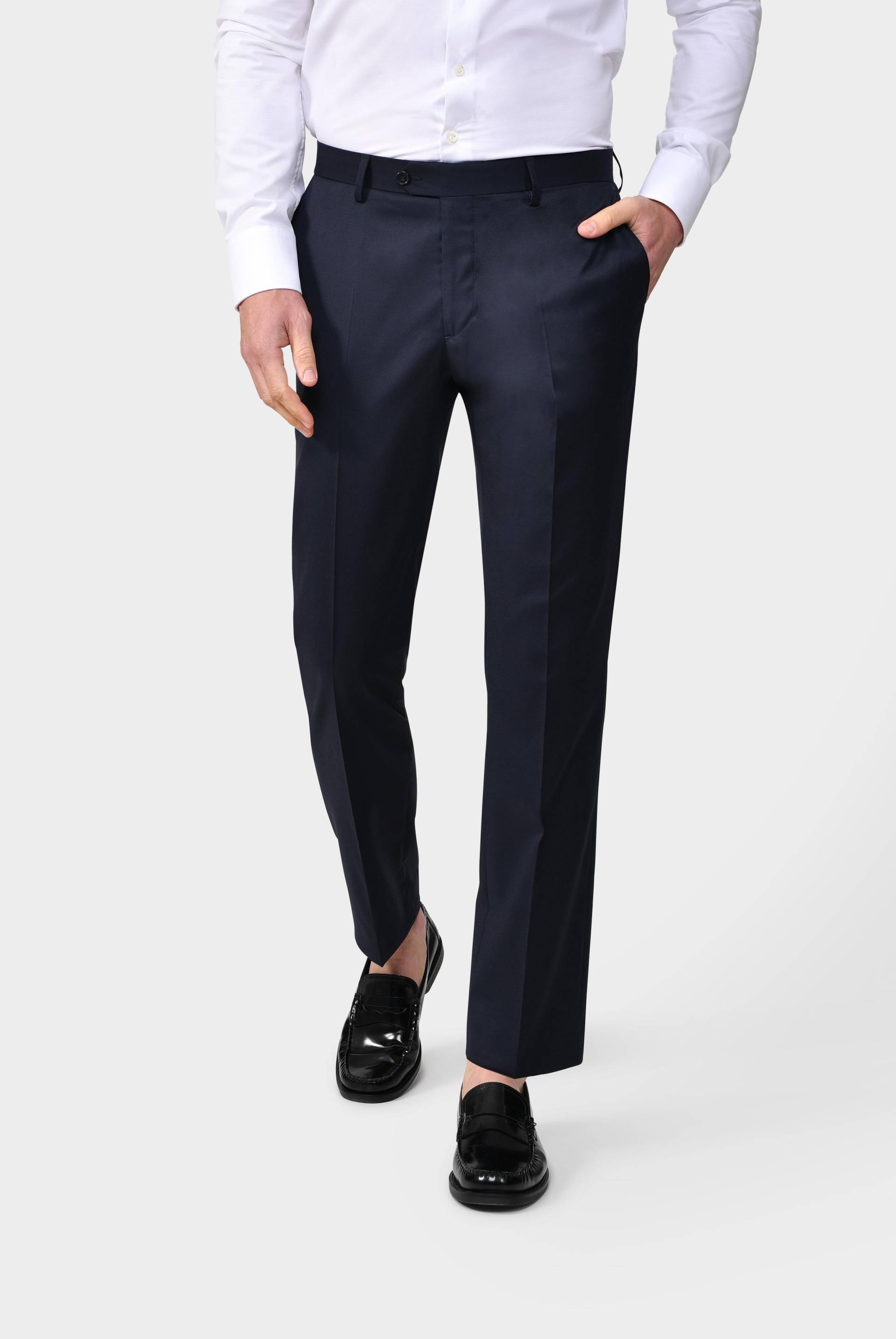 Herrenhose aus Merinoschurwolle von van Laack