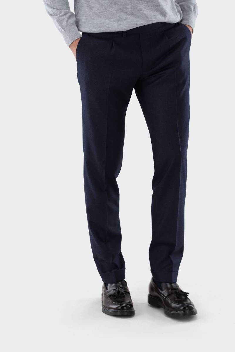 Hose aus Woll-Flanell mit Bundfalte von van Laack