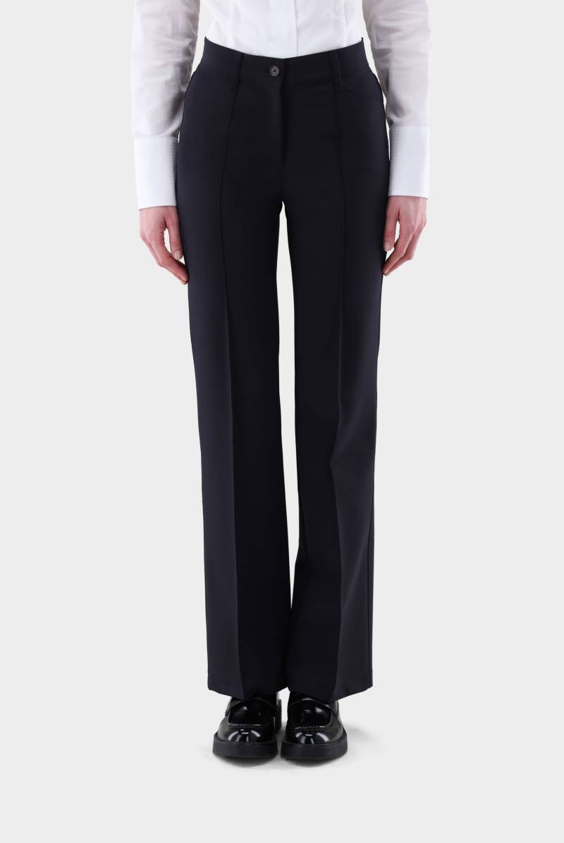 Hose mit Stretch und Bügelfalten von van Laack