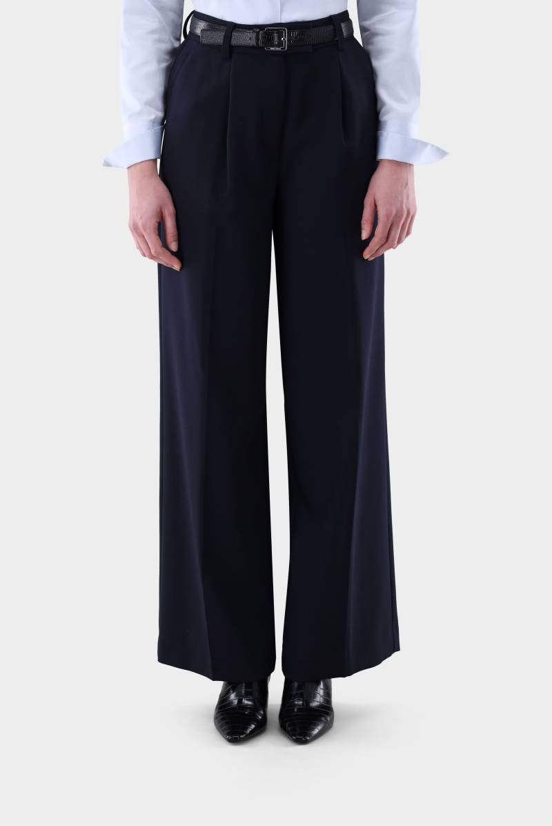 Hose mit weitem Bein und Bügelfalte von van Laack