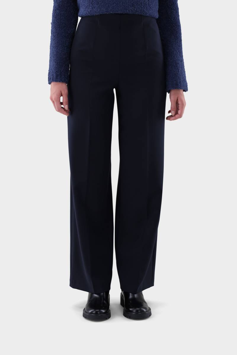 Hose mit weitem Bein und Bügelfalten von van Laack