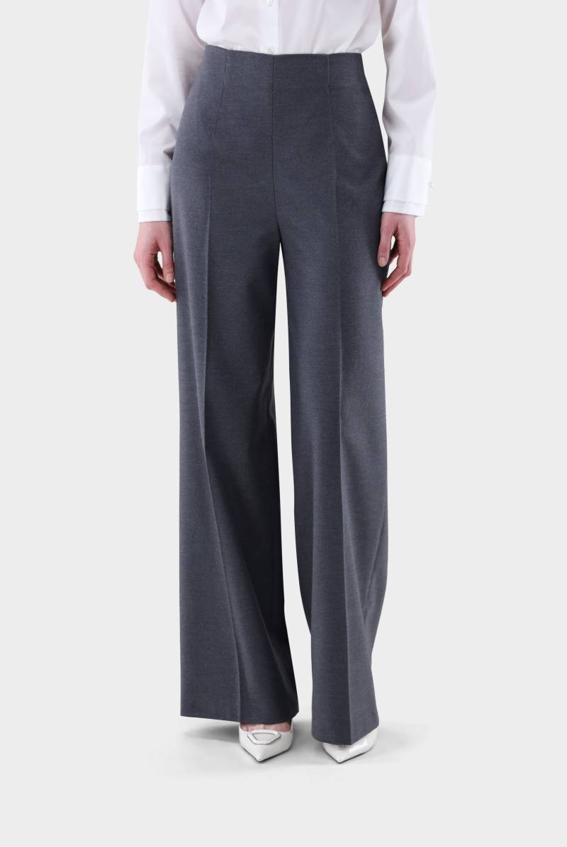 Hose mit weitem Bein und Bügelfalten von van Laack