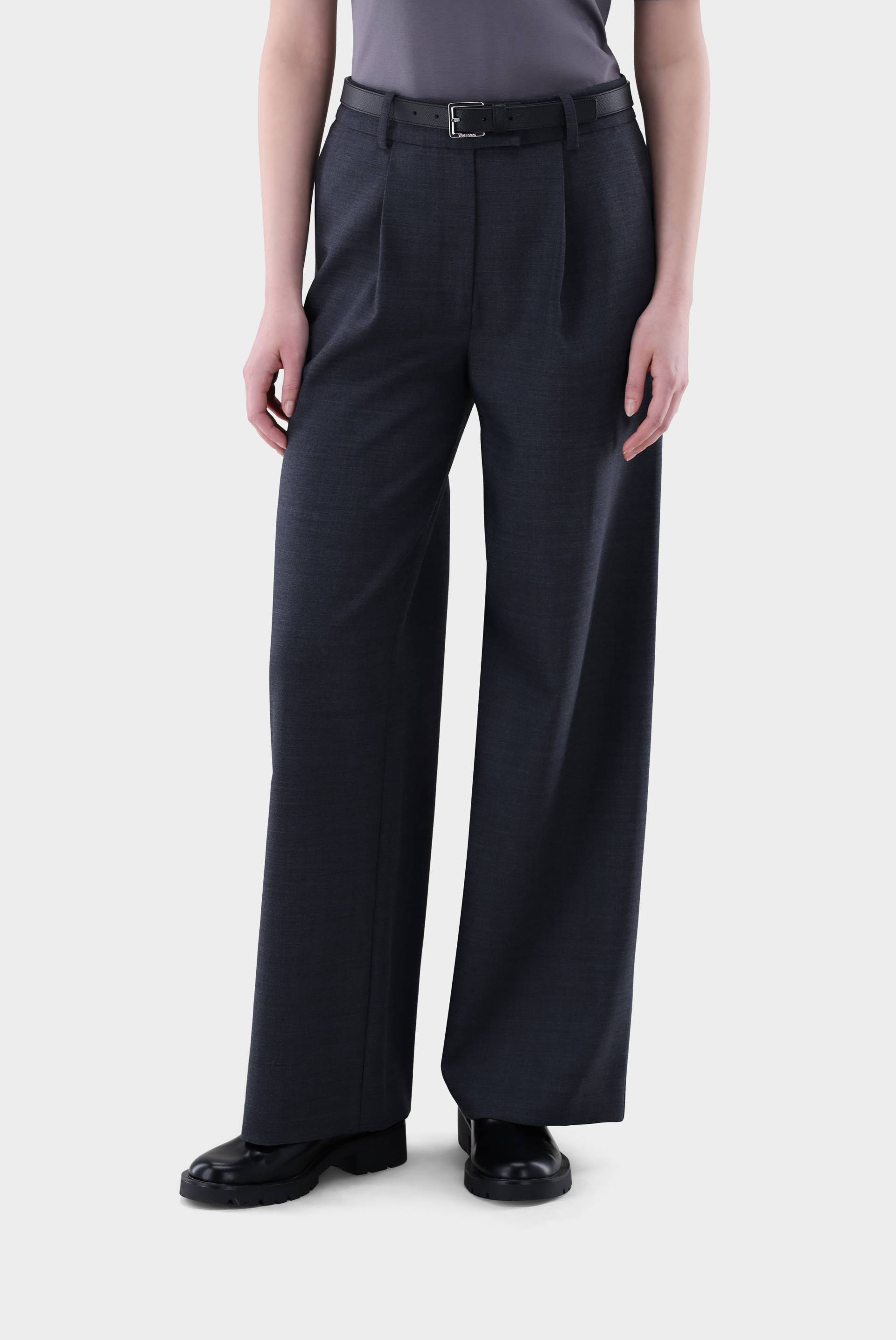 Hose mit weitem Bein und Stretch von van Laack