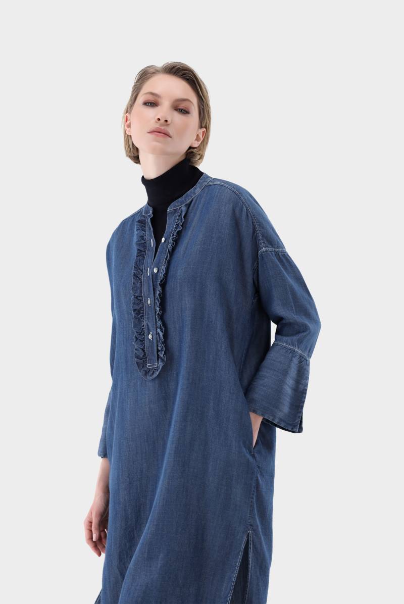 Jeanskleid mit Rüschen von van Laack