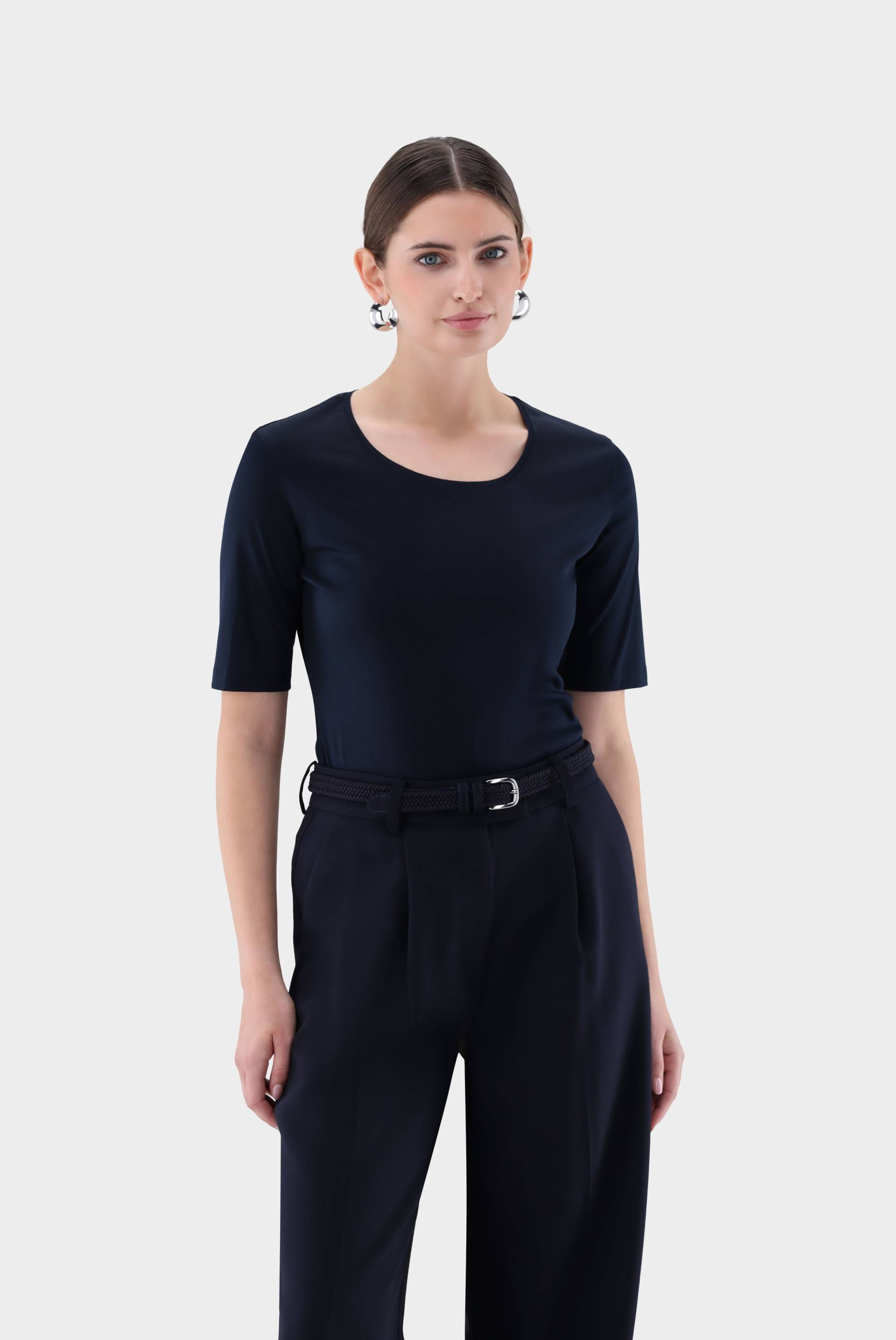 T-Shirt aus Schweizer Baumwolljersey von van Laack