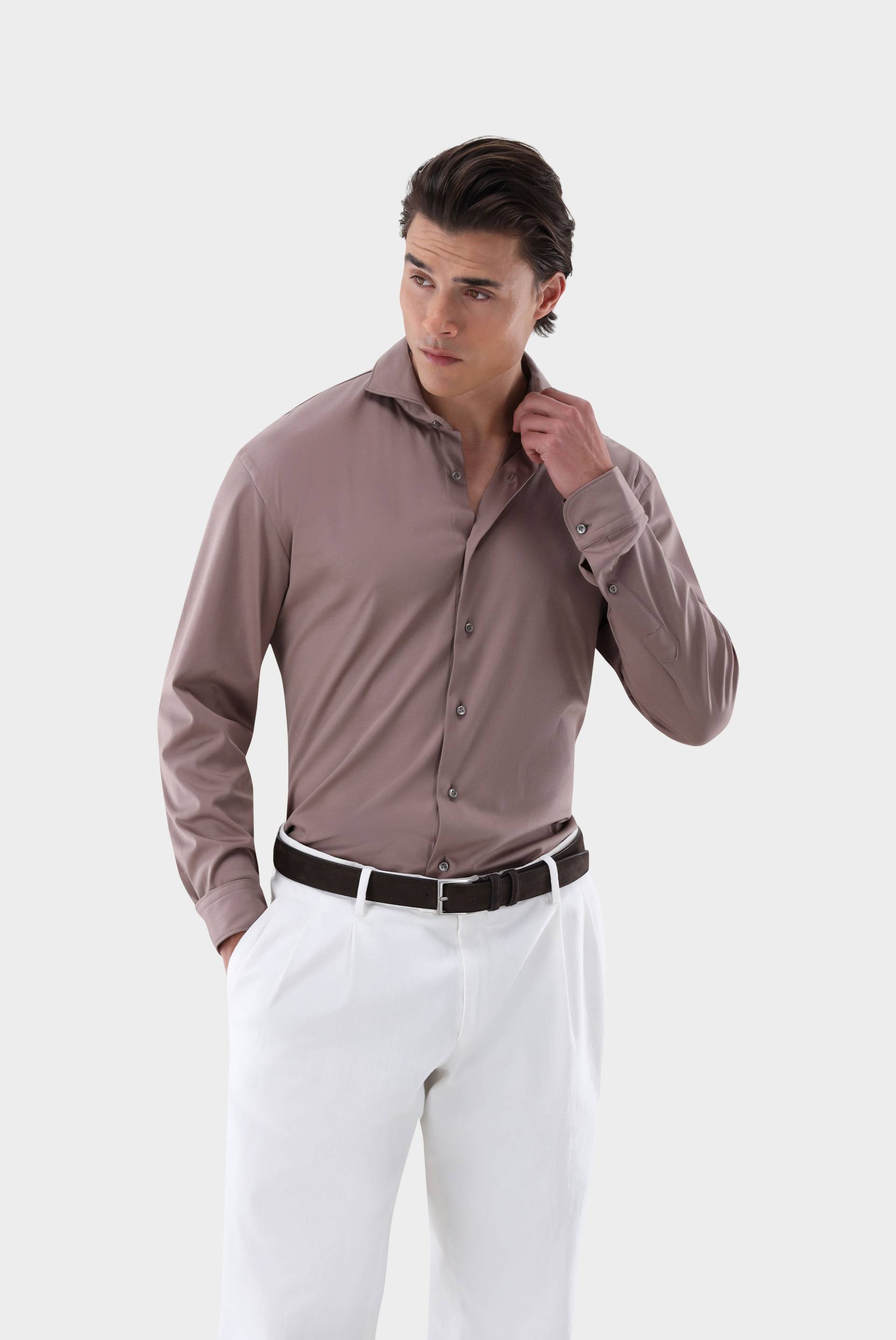 Jerseyhemd aus Schweizer Baumwolle Tailor Fit von van Laack