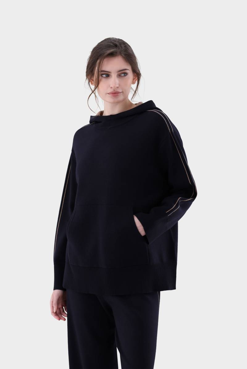 Kapuzenpullover aus Doppelstrick von van Laack