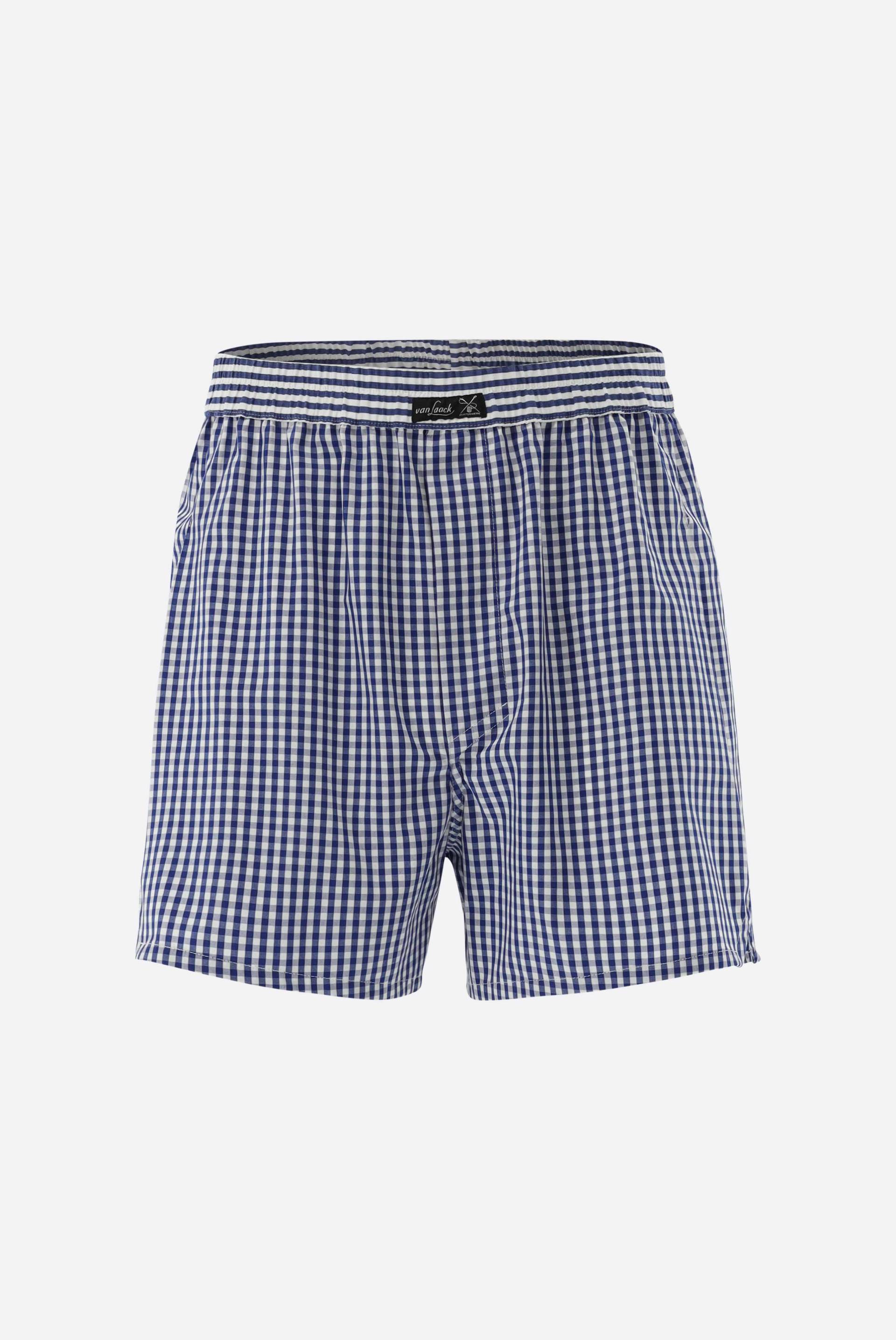 Karierte Popeline Boxer Shorts mit Kontrastbund von van Laack