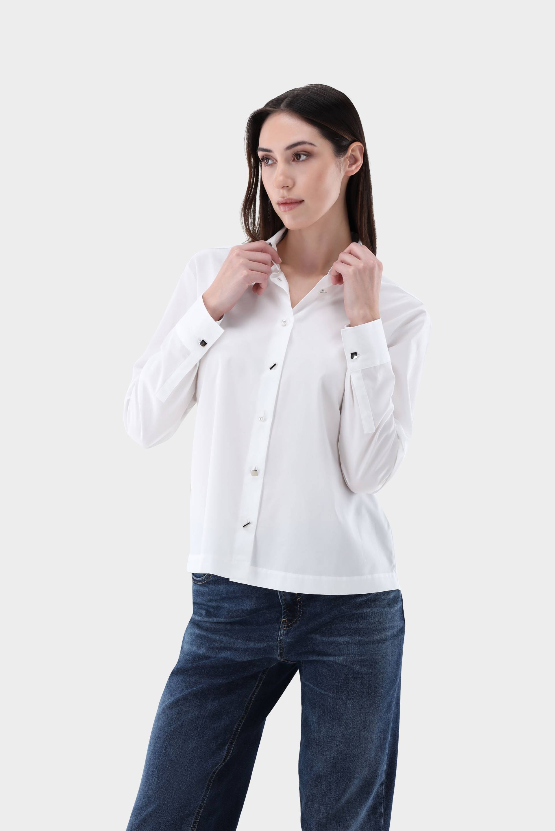 Boxy Fit Popeline Hemdbluse Boxy Fit Popeline Hemdbluse von van Laack