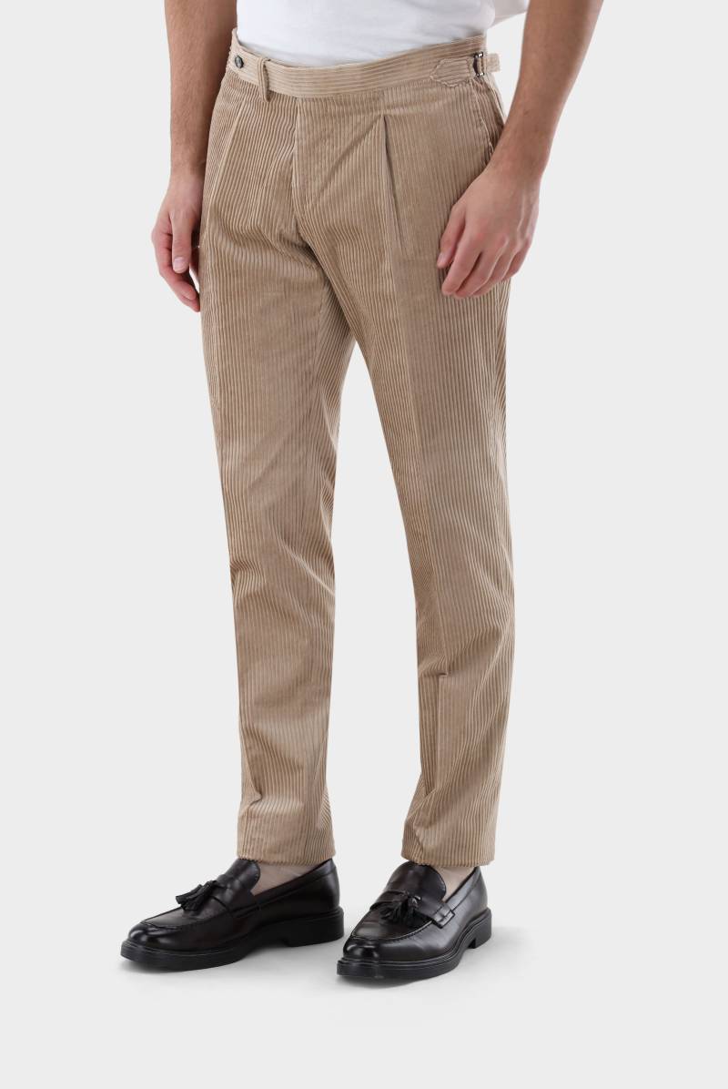 Kordhose mit Bundfalte Slim Fit von van Laack