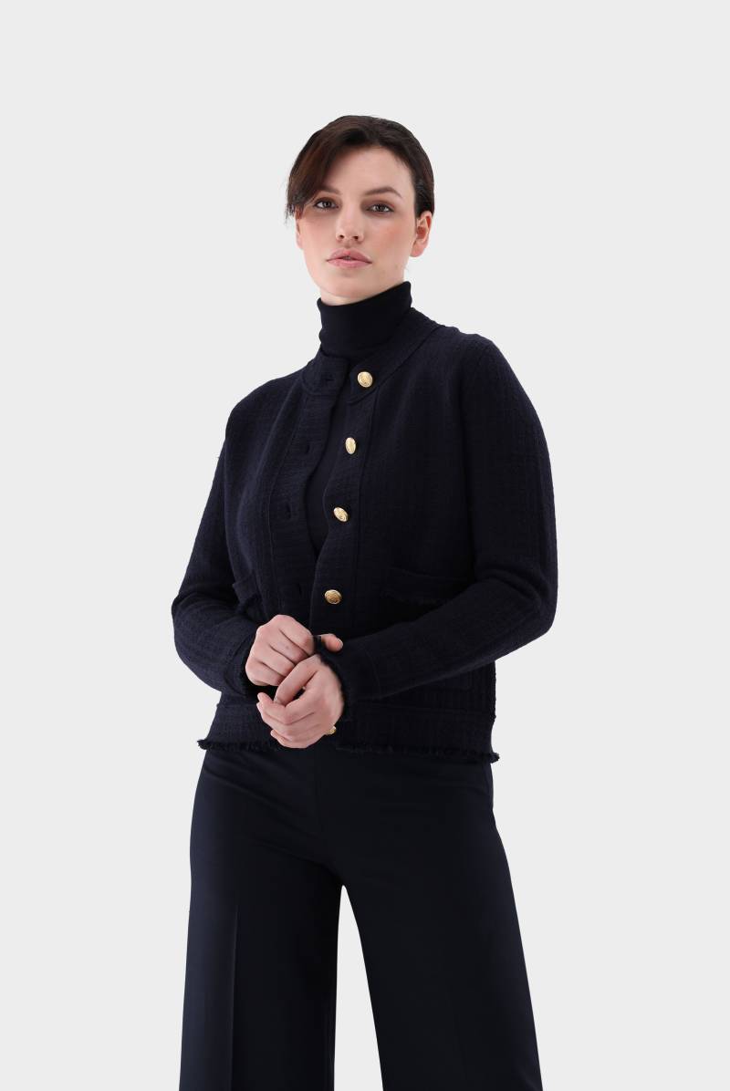 Kurz Jacke aus gestricktem Tweed von van Laack