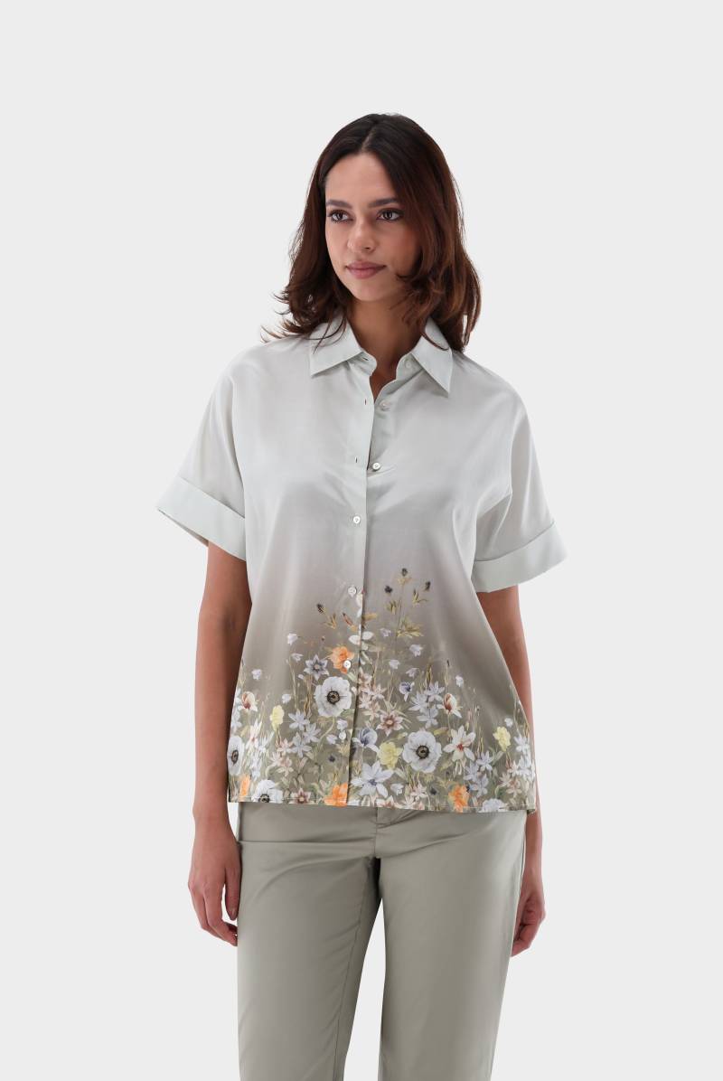 Kurzarm Hemdbluse mit Blumendruck von van Laack