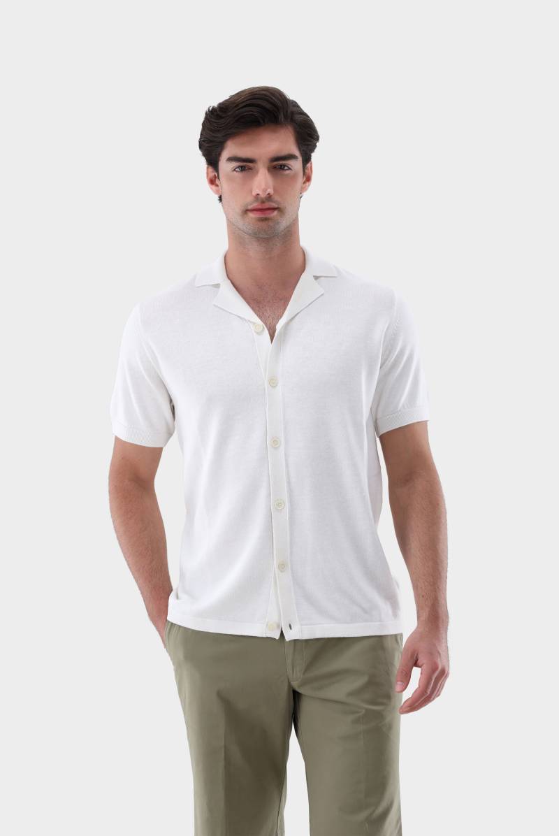 Kurzarm Strickhemd mit Reverskragen von van Laack