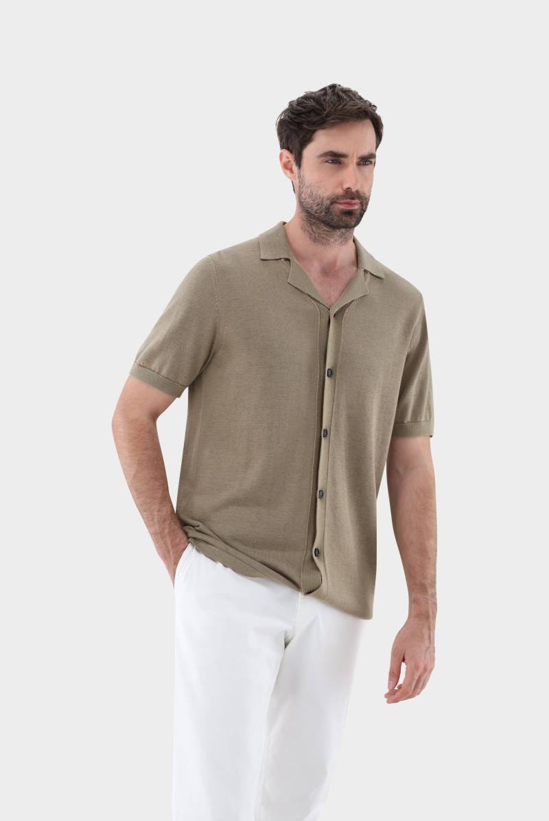 Kurzarm Strickhemd mit Reverskragen von van Laack