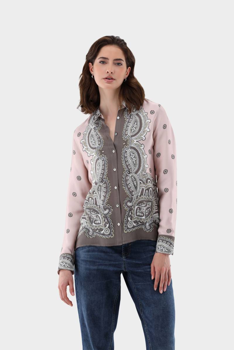 Locker geschnittene Hemdbluse mit  Druckmuster von van Laack